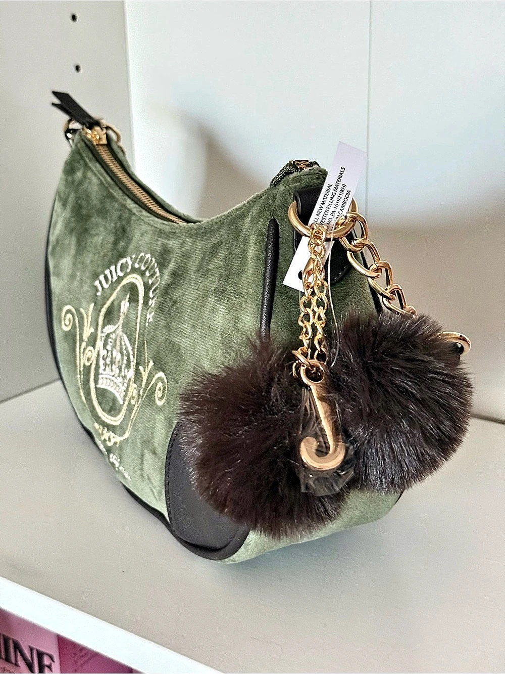 Juicy Couture “Juicy Magnifique” Hobo Shoulder Bag - Picture 4 of 5